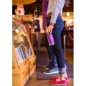 Термофляга Klean Kanteen Wide Vacuum Insulated Cafe Cap Shale Black (matt) 592 ml