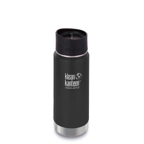 Термофляга Klean Kanteen Wide Vacuum Insulated Cafe Cap Shale Black (matt) 592 ml