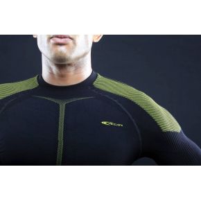Термофутболка муж. Accapi Synergy Long Sleeve Shirt Man 920 black/lemon M/L