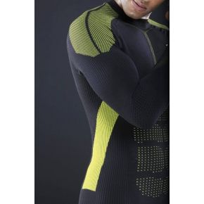 Термофутболка муж. Accapi Synergy Long Sleeve Shirt Man 920 black/lemon M/L