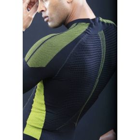 Термофутболка муж. Accapi Synergy Long Sleeve Shirt Man 920 black/lemon M/L