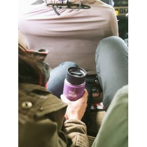 Термофляга Klean Kanteen Wide Vacuum Insulated Cafe Cap Brushed Stainless 355 ml