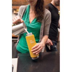 Термофляга Klean Kanteen Wide Vacuum Insulated Cafe Cap Lemon Curry (matt) 473 ml