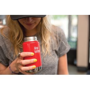 Термофляга Klean Kanteen Wide Vacuum Insulated Cafe Cap Mineral Red 355 ml