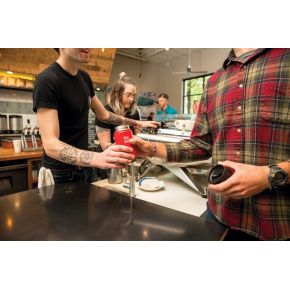 Термофляга Klean Kanteen Wide Vacuum Insulated Cafe Cap Mineral Red 355 ml
