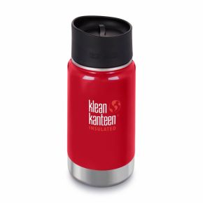 Термофляга Klean Kanteen Wide Vacuum Insulated Cafe Cap Mineral Red 355 ml