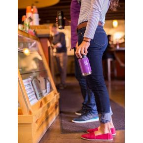 Термофляга Klean Kanteen Wide Vacuum Insulated Cafe Cap Vinyard Green (matt) 355 ml