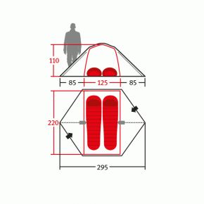 Палатка Wechsel Charger 2 Travel (Oak) + коврик надувной 2 шт