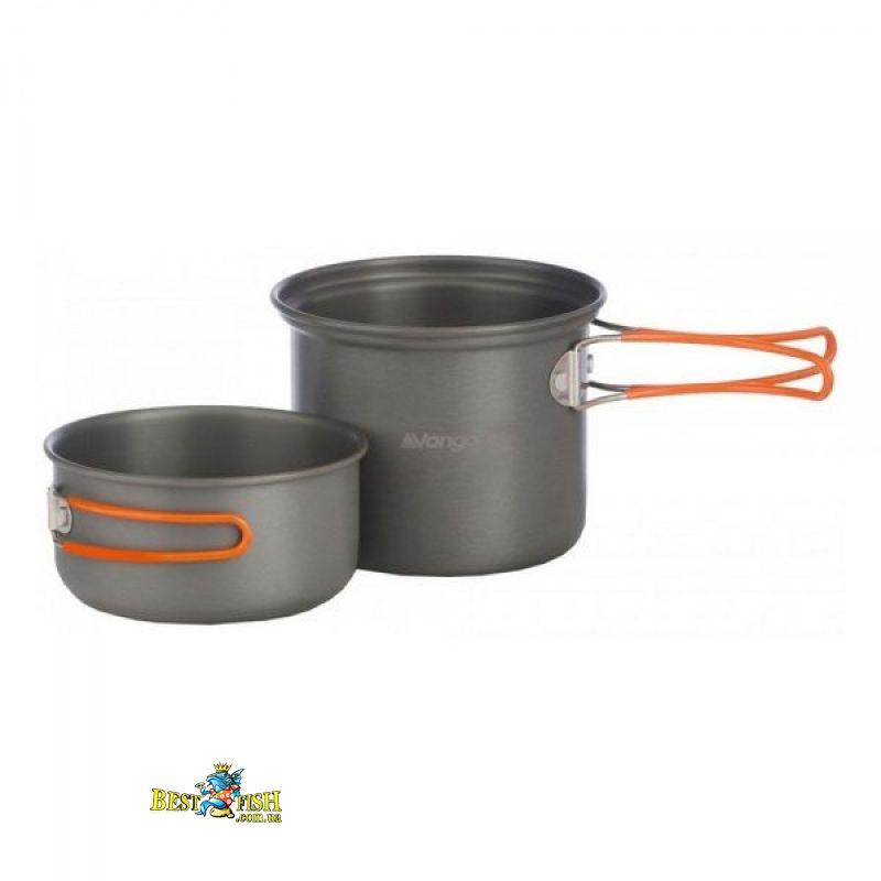 Набір посуду Vango Hard Anodised Cook Kit 2 Person Grey Набір посуду Vango Hard Anodised Cook Kit 2 Person Grey