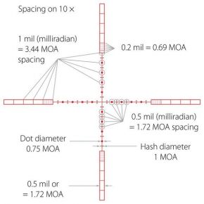 Прицел оптический Hawke Vantage IR 3-12x50 SF (10x 1/2 Mil Dot IR)