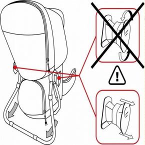Рюкзак для перенесення дітей Ferrino Caribou 16 Red