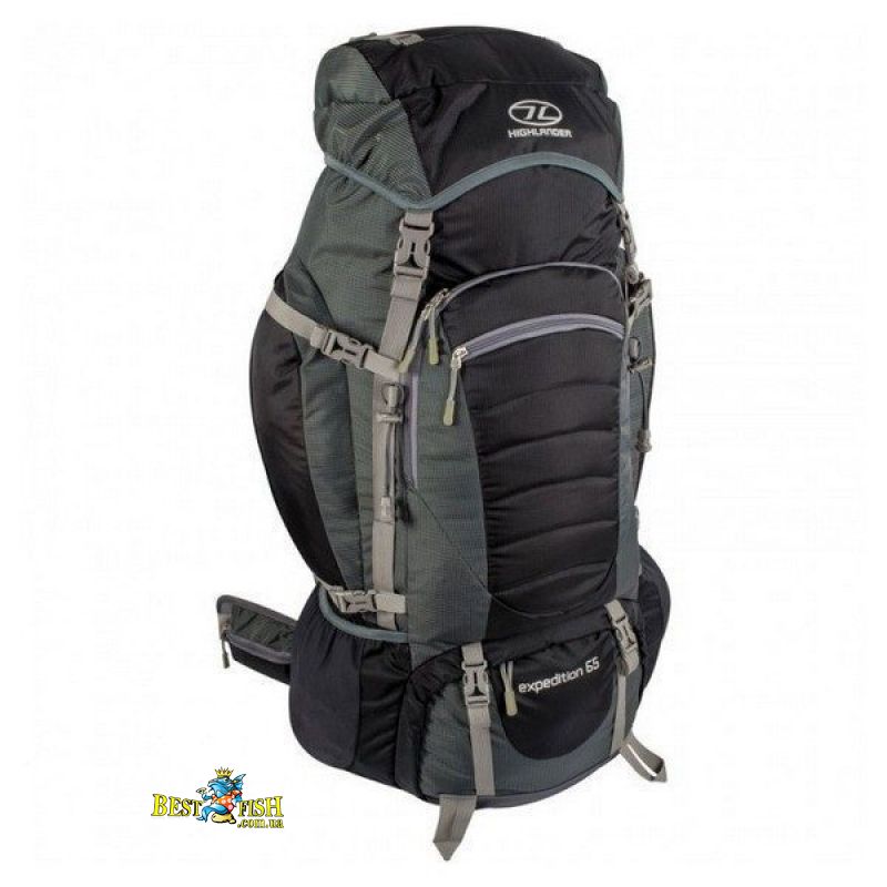 Рюкзак туристический Highlander Expedition 65 Black Рюкзак туристический Highlander Expedition 65 Black