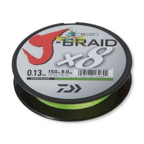Плетений шнур Daiwa J-BRAID X8 Chartreuse 0.13 / 150