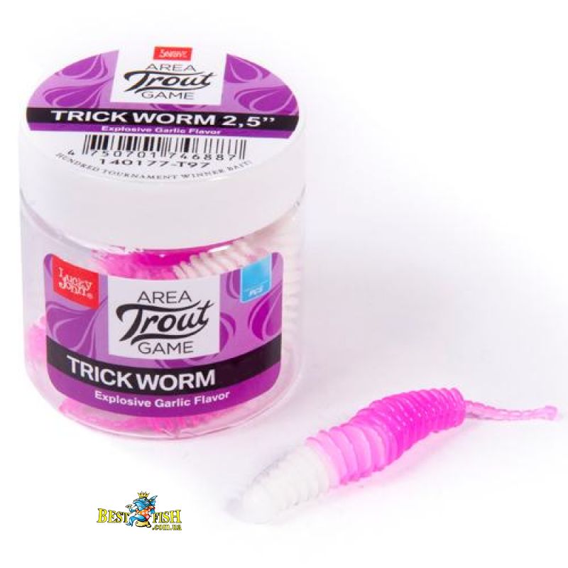 Складаючи Lucky John Trick Worm 2 T97 10шт (140160-T97) Складаючи Lucky John Trick Worm 2 T97 10шт (140160-T97)