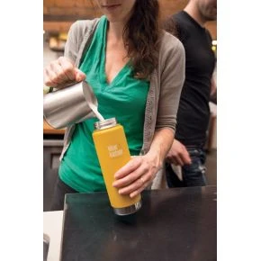 Термофляга Klean Kanteen Wide Vacuum Insulated Cafe Cap Lemon Curry (matt) 592 ml