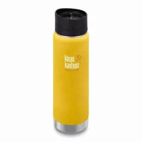 Термофляга Klean Kanteen Wide Vacuum Insulated Cafe Cap Lemon Curry (matt) 592 ml