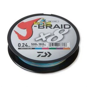 Плетений шнур Daiwa J-BRAID X8 Multi Color 0.13 / 150