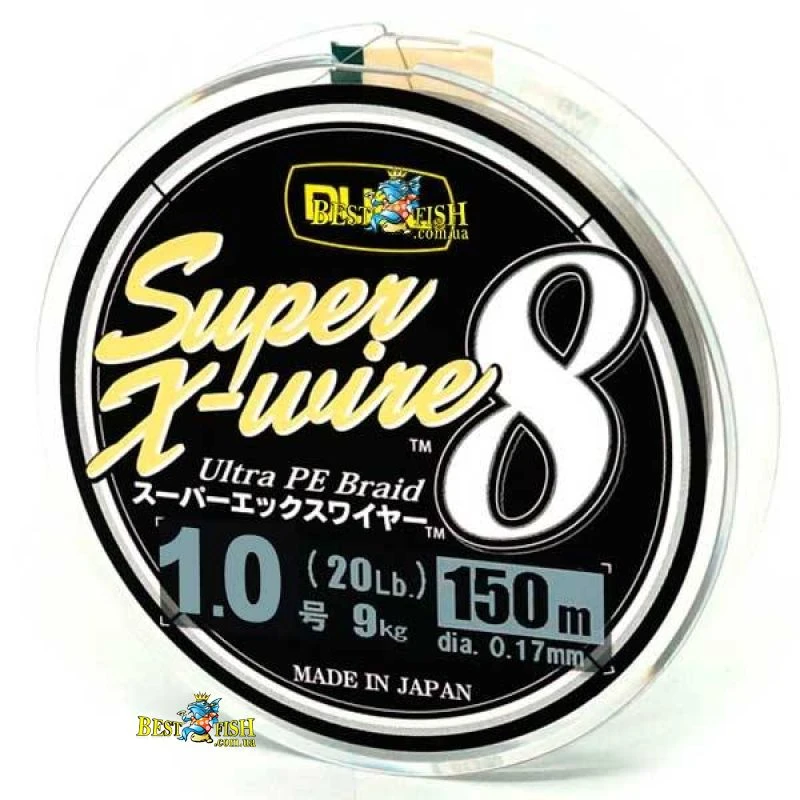Шнур Duel Super X-Wire 8 Silver #1.0/150 Шнур Duel Super X-Wire 8 Silver #1.0/150