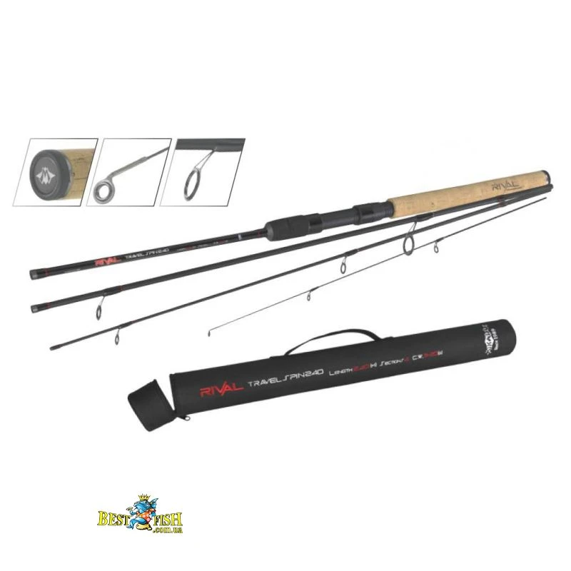 Спінінг Mikado Rival Travel Spin 2.40м 5-20гр Спінінг Mikado Rival Travel Spin 2.40м 5-20гр