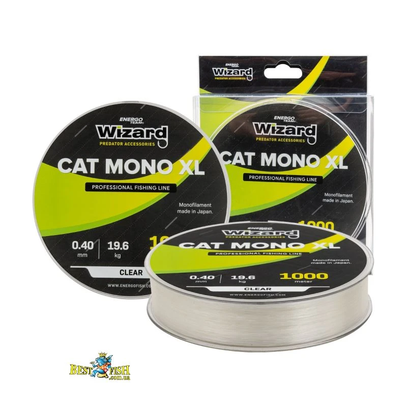 Жилка WIZARD CAT MONO XL 500M 0.50мм 29,4кг (33320050) Жилка WIZARD CAT MONO XL 500M 0.50мм 29,4кг (33320050)