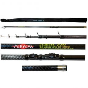Вудка карбонова Mikado Princess з кільцями 4м Carbon (GL5832)