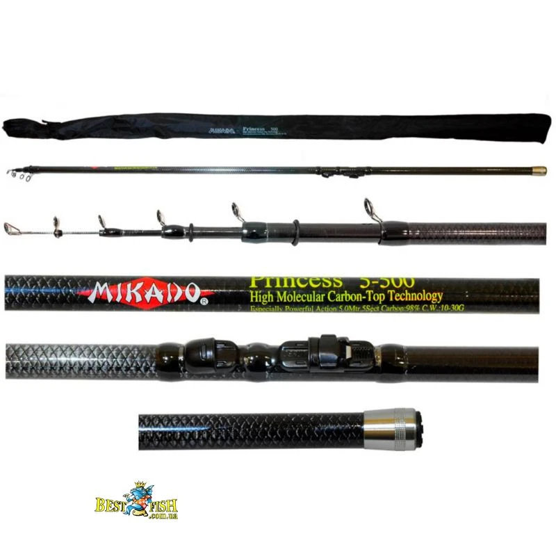 Вудка карбонова Mikado Princess з кільцями 6м Carbon (GL5834) Вудка карбонова Mikado Princess з кільцями 6м Carbon (GL5834)