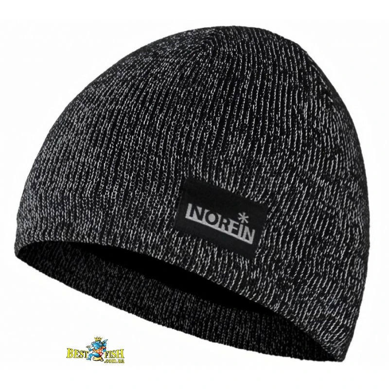 Шапка в'язана світловідбивна Norfin Kobold Reflective (302748-L) Шапка в'язана світловідбивна Norfin Kobold Reflective (302748-L)