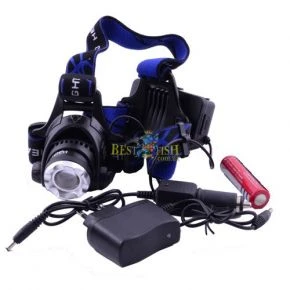 Налобный ультрафиолетовый фонарик Bailong Police 204С-UV