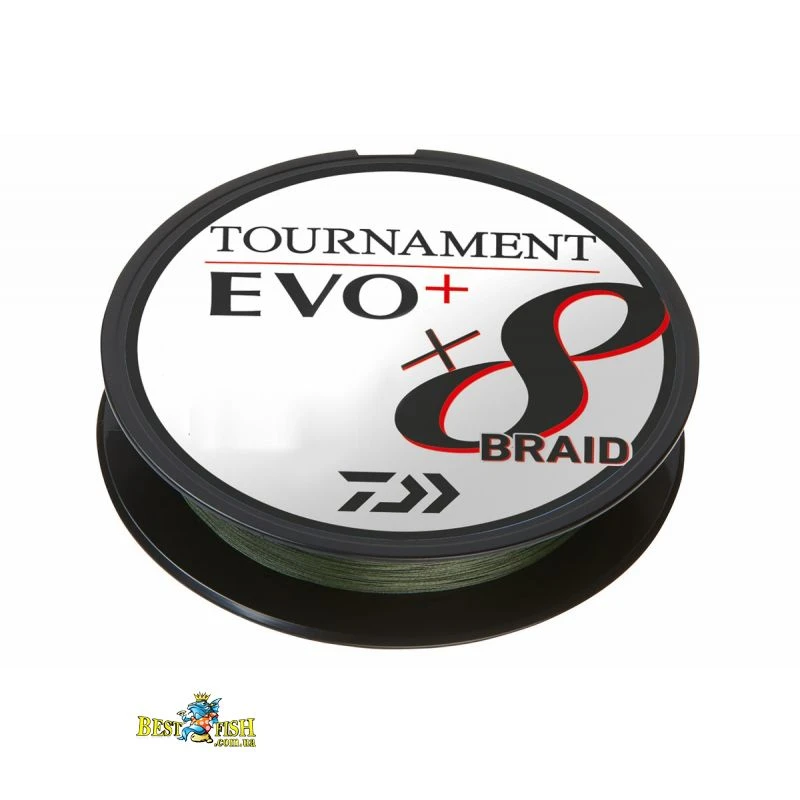 Шнур Daiwa Tournament X8 Braid EVO+ 0.14 мм 270 м Dark Green (12760-114) Шнур Daiwa Tournament X8 Braid EVO+ 0.14 мм 270 м Dark Green (12760-114)