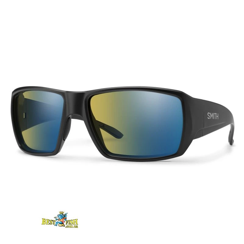 Окуляри сонцезахисні Smith Optics Guide's Choice S Matte Black CP Glass Polarchromic Yellow Blue Mir (20588101T57QG) Окуляри сонцезахисні Smith Optics Guide's Choice S Matte Black CP Glass Polarchromic Yellow Blue Mir (20588101T57QG)