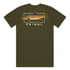 Футболка Primal Artist Tee Brown Trout Olive L (PRH-PAT-BTO-L)