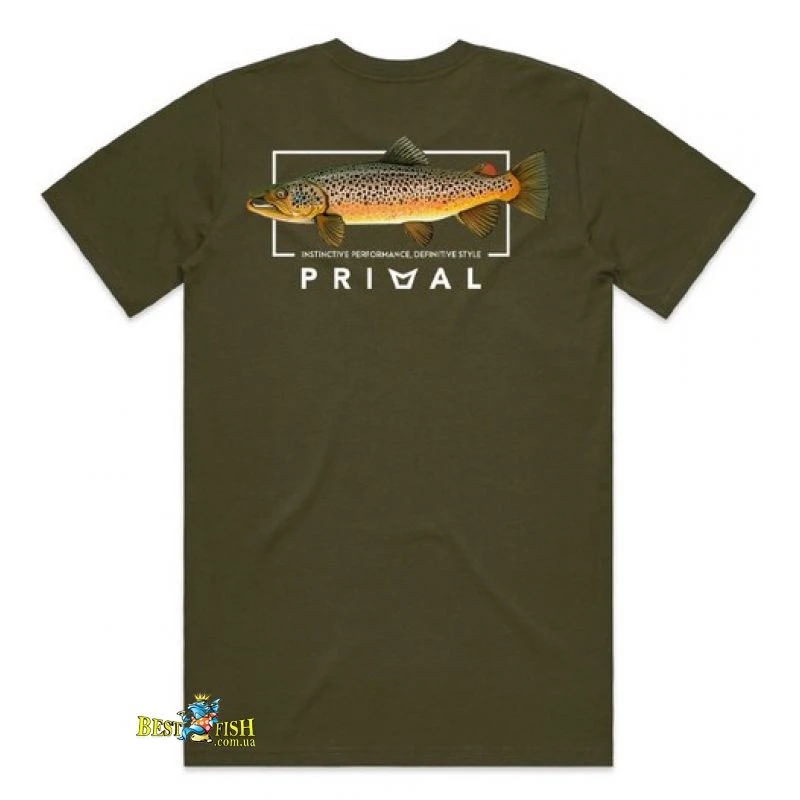Футболка Primal Artist Tee Brown Trout Olive L (PRH-PAT-BTO-L) Футболка Primal Artist Tee Brown Trout Olive L (PRH-PAT-BTO-L)