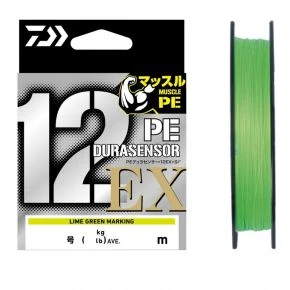 Шнур Daiwa UVF PE Dura Sensor X12EX+Si3 Lime Green 200 м 4.5 kg #0.5 (07320202)