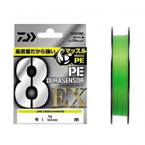 Шнур Daiwa UVF PE Dura Sensor X8EX+Si3 Lime Green 200 м 3.9 kg #0.4 (17320132)
