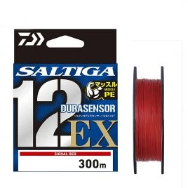 Шнур Daiwa UVF Saltiga Dura Sensor X12EX+Si3 Signal Red 300 м 40 kg #5 (17320165)