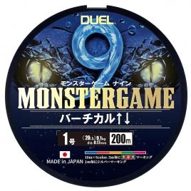 Шнур Duel Monster Game 9 200 м 5Color 9.1kg 0.17 мм #1 (H4525-5C)