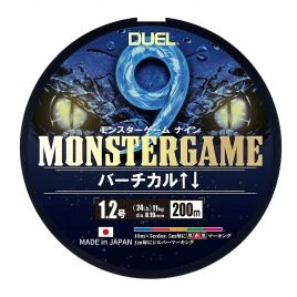 Шнур Duel Monster Game 9 200 м 5Color 11kg 0.19 мм #1.2 (H4526-5C)