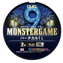 Шнур Duel Monster Game 9 200 м 5Color 18kg 0.24 мм #2 (H4528-5C)