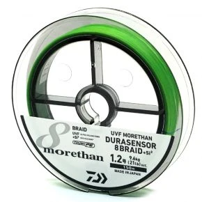 Шнур Daiwa UVF Morethan Dura Sensor X8+Si2 150m Lime Green 9.6kg #1.2 (07303464)
