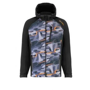 Куртка Viverra Softshell Infinity Hoody Black Camo Orange S (РБ-2239057)