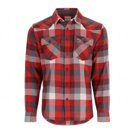 Сорочка Simms Santee Flannel Auburn Red/Slate Buffalo Check S (13559-2094-20)
