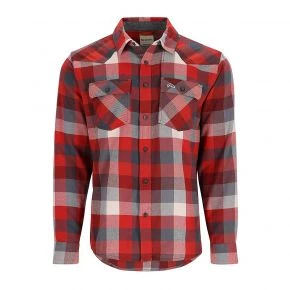 Сорочка Simms Santee Flannel Auburn Red/Slate Buffalo Check S (13559-2094-20)