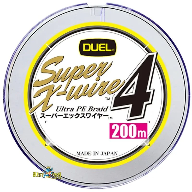 Шнур Duel Super X-Wire 4 200m 0.17mm 8kg 5Color Yellow Marking #1.0 (H3590N-5CR) Шнур Duel Super X-Wire 4 200m 0.17mm 8kg 5Color Yellow Marking #1.0 (H3590N-5CR)