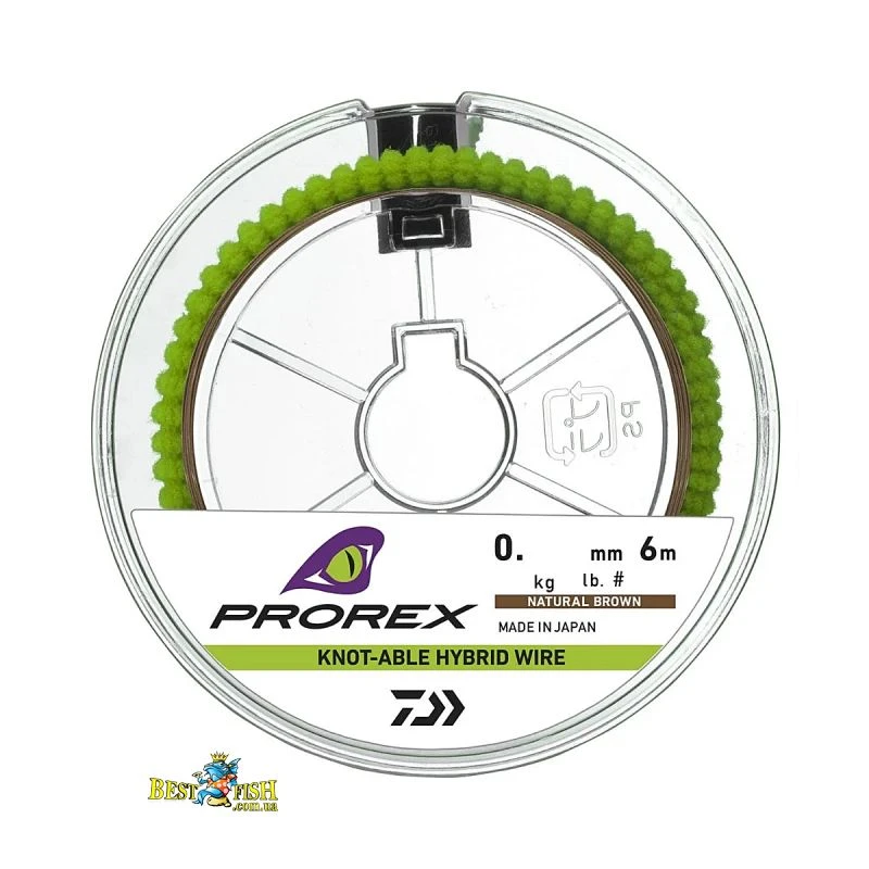 Повідковий матеріал Daiwa Prorex Hybrid Knotable Wire Brown 6 м 2.9kg 0.226 мм (17930-029) Повідковий матеріал Daiwa Prorex Hybrid Knotable Wire Brown 6 м 2.9kg 0.226 мм (17930-029)