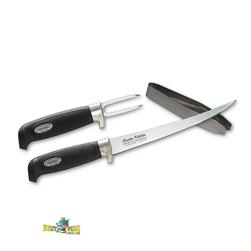 Ніж Marttiini CKP Fishing Set 19cm filleting knife та 5cm fish fork (1482018) Ніж Marttiini CKP Fishing Set 19cm filleting knife та 5cm fish fork (1482018)