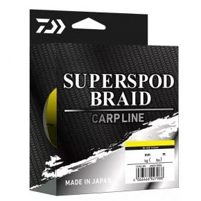 Шнур Daiwa Superspod Braid 300m Hi-Vis Yellow 14.4kg 0.25mm (12742-325)