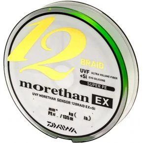 Шнур Daiwa Morethan 12BEX+Si 135m LG 12.2kg 0.14mm #1.2 (12695-014)