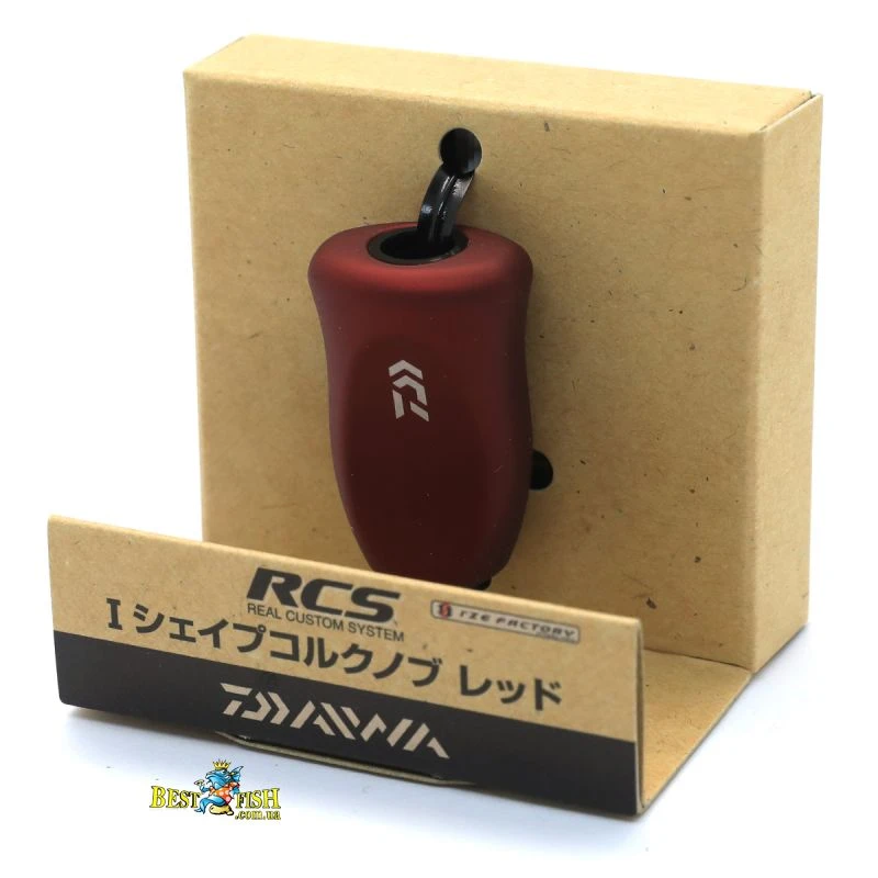 Кноб Daiwa RCS I Shape Cork Knob Red (00056124) Кноб Daiwa RCS I Shape Cork Knob Red (00056124)