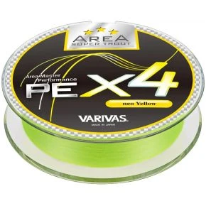 Шнур Varivas Super Trout Area PE X4 Neo Yellow 75m 2.47kg 0.071mm #0.175 (VA 16072)