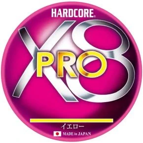 Шнур Duel Hardcore X8 PRO 200m 0.24mm 16.0kg #2.0 (H3887-Y)